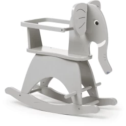 CHILDHOME Schaukelelefant Mit Bügel Grau