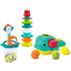 Infantino Wasserspielzeug Wal, 17-teilig