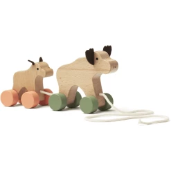 Kids Concept® Nachziehtier Elchfamilie Edvin