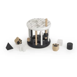 Label Label - Formsortierrad - Schwarz Und Weiß