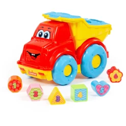 POLESIE® LKW-Kipper Mit Steckbausteine (Schaukarton)